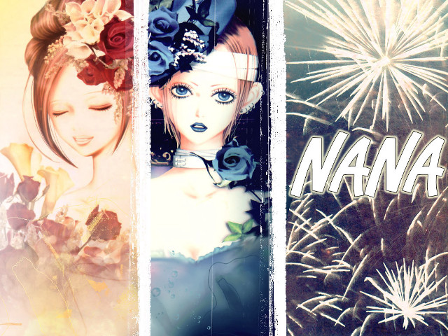 Fireworks woman flowers anime poster free wallpaper - medium preview image