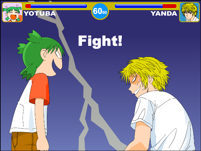 Cartoon two people fight boy free wallpaper - medium preview image