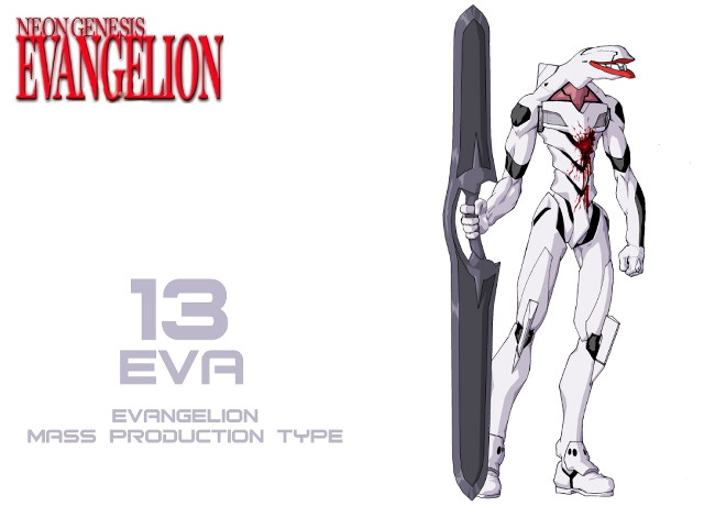 White robot knife logo eizan free wallpaper - medium preview image