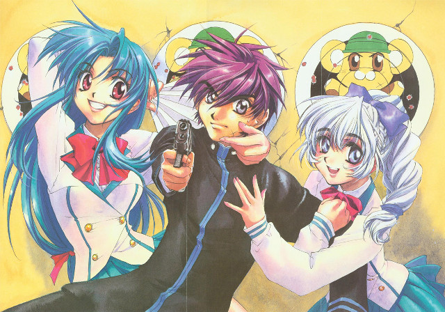 Anime guns cat manga school free wallpaper - medium preview image