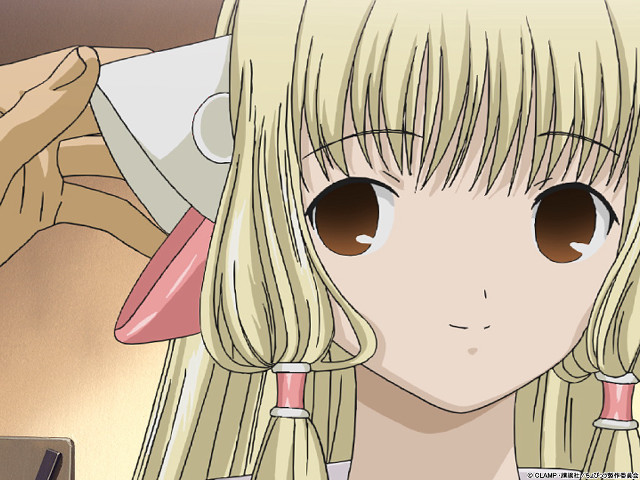 Blonde girl ponytailed closeup smile free wallpaper - medium preview image