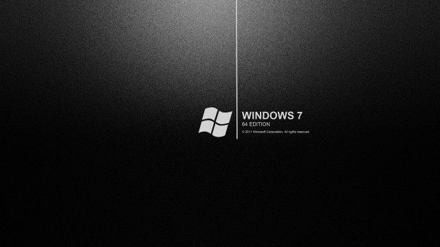 Black background windows7 logo bottom free wallpaper - medium preview image