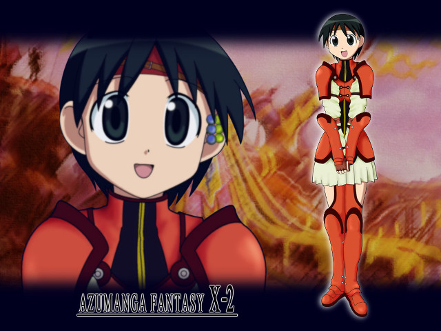 Ayako rokkaku red white fire free wallpaper - medium preview image