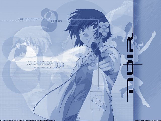 Man gun pointing camera blue free wallpaper - medium preview image