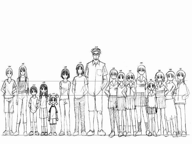 Lineup military group characters partiallycolored free wallpaper - medium preview image