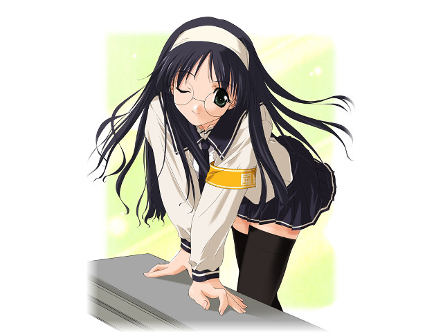 Woman leaning ledge hat glasses free wallpaper - medium preview image