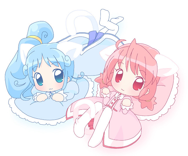 Anime girls hologram rococo cat free wallpaper - medium preview image