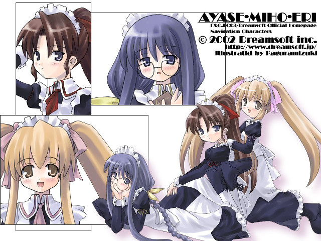Anime girls man dress bowtie free wallpaper - medium preview image