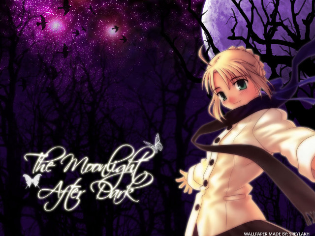 Girl white coat knife purple free wallpaper - medium preview image
