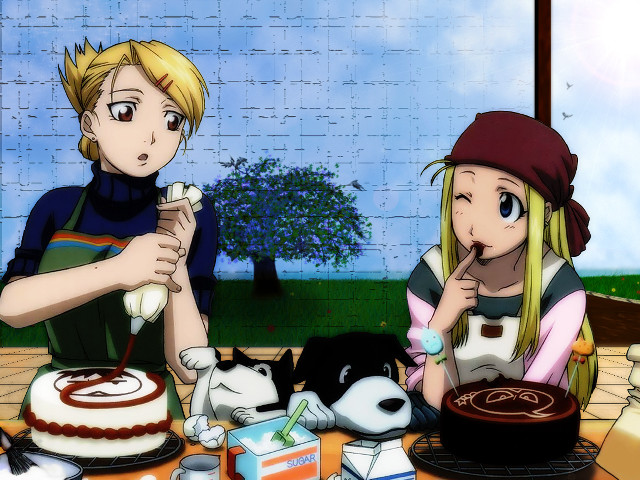 Couple dogs cake pastel cel free wallpaper - medium preview image