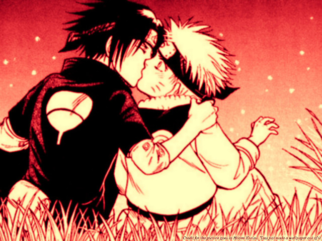 Boy girl kiss grass redsky free wallpaper - medium preview image