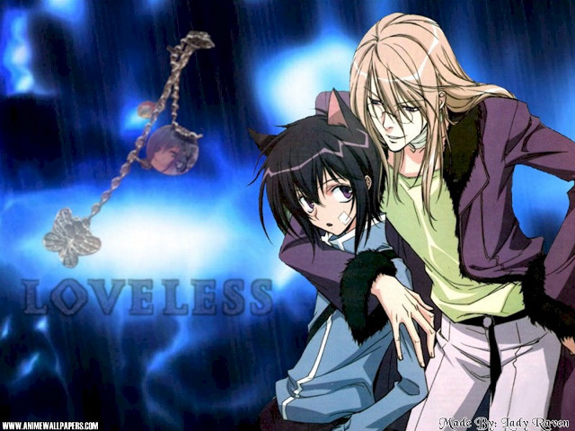 Rainy anime boys foxears fur free wallpaper - medium preview image