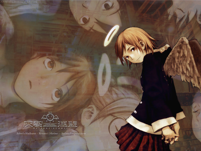 Angel girl anime wall halo free wallpaper - medium preview image