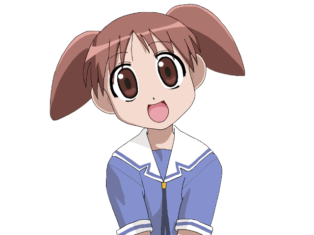 Girl ponytail blue shirt japanese free wallpaper - medium preview image