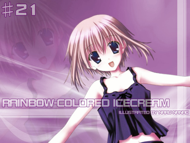 Girl black purple frame manga free wallpaper - medium preview image