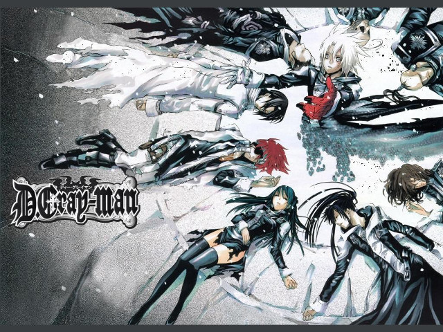 Anime characters table clock black free wallpaper - medium preview image