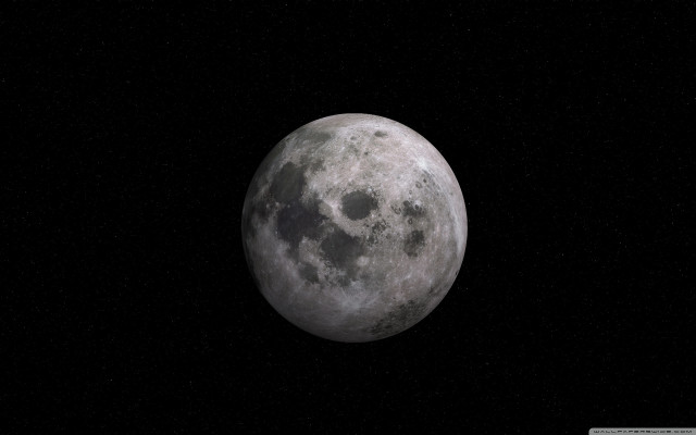 Full moon starry sky astronaut free wallpaper - medium preview image
