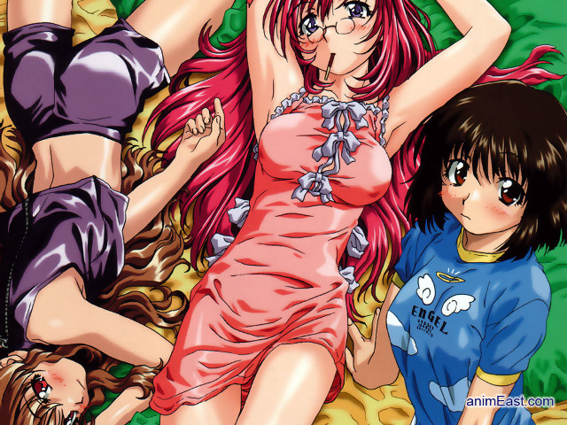 Anime girls bed eizan kikukawa free wallpaper - medium preview image