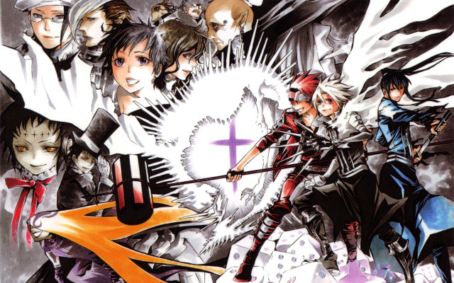 Anime characters swords armor white free wallpaper - medium preview image