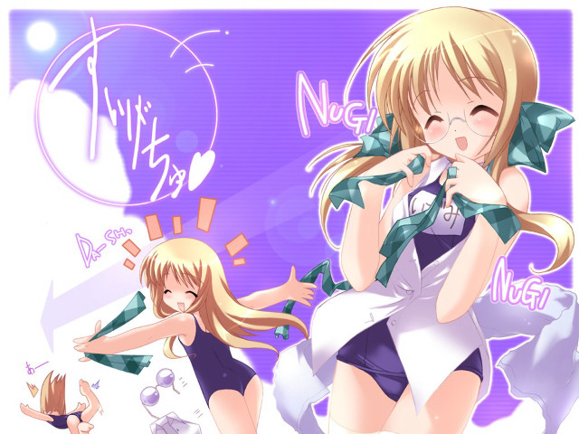 Anime girls siblings blonde ears free wallpaper - medium preview image