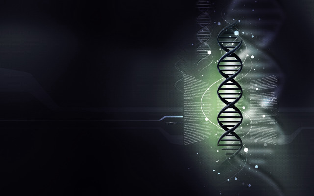 Black background green white dna free wallpaper - medium preview image