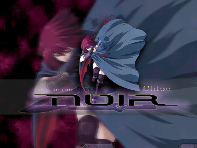Anime noir cape sword redhair free wallpaper - medium preview image