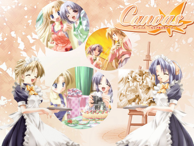 Anime couple cake display maid free wallpaper - medium preview image