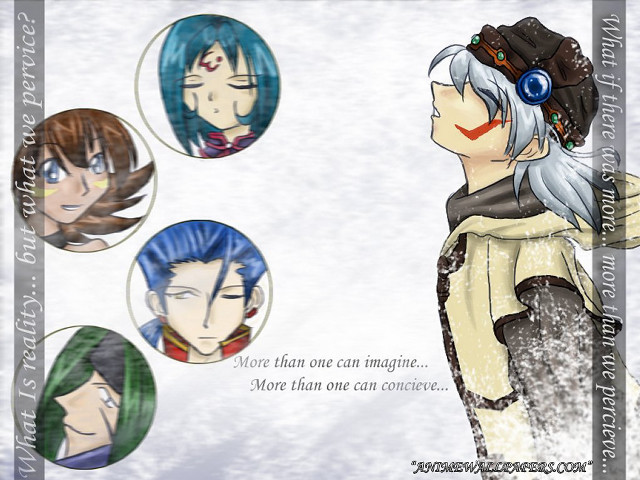 Anime couple expressions hair engrish free wallpaper - medium preview image