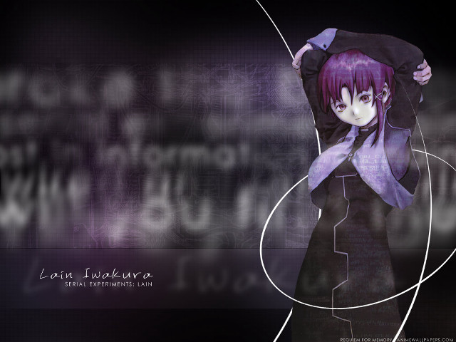 Purple hair girl black dress #2 free wallpaper - medium preview image