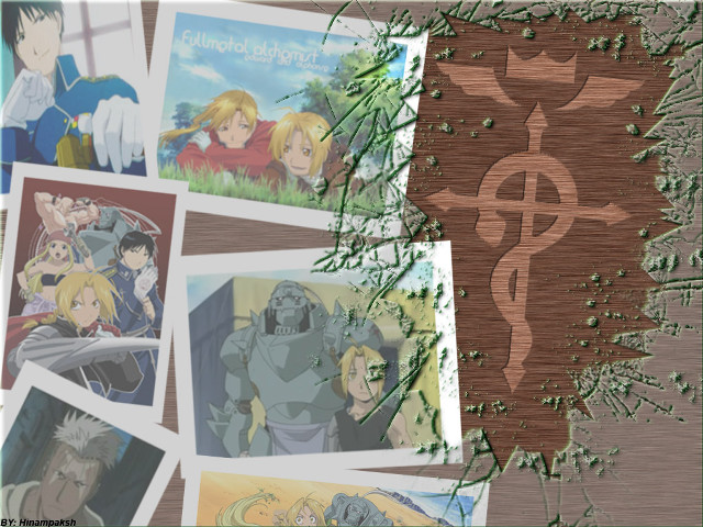 Anime characters table tree sign free wallpaper - medium preview image