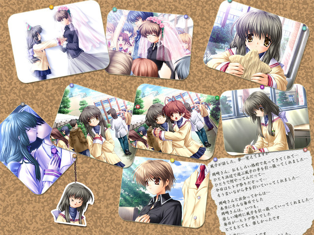 Anime group cat table paper free wallpaper for desktop - medium preview image