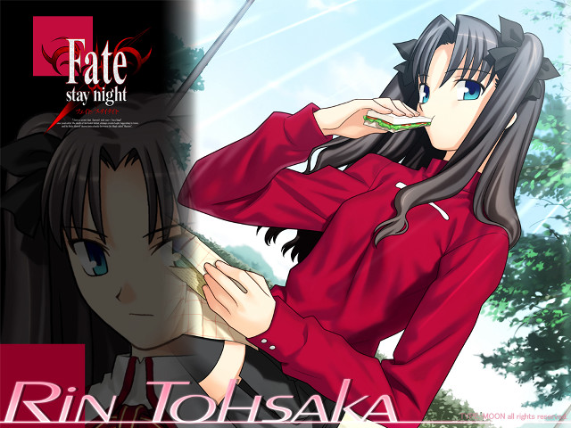 Girl redshirt eating plate tree free wallpaper - medium preview image