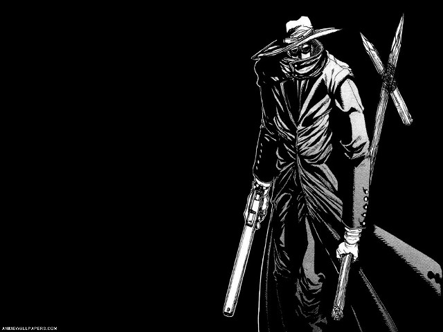 Man hat skis knife black free wallpaper - medium preview image