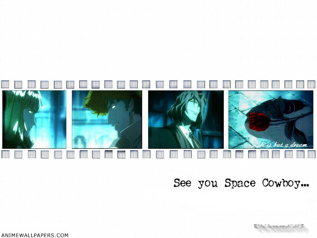 Space cowboy anime green eyes free wallpaper - medium preview image