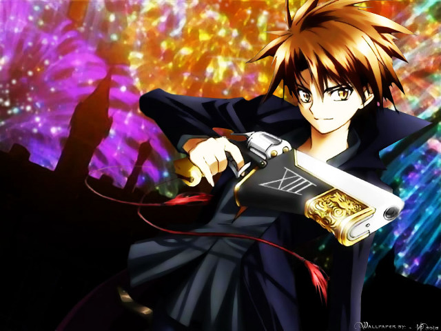 Man skateboard fireworks sword rayonism free wallpaper - medium preview image