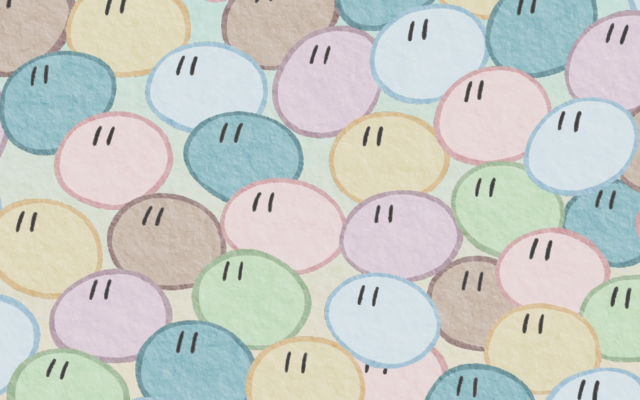 Colorful pattern circles pastel numbers free wallpaper - medium preview image