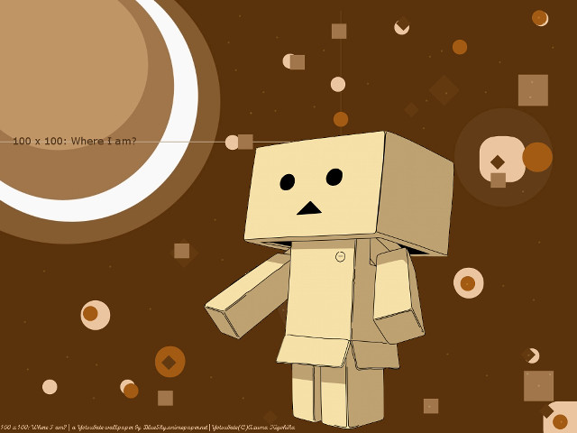 Paper toy brown background robot free wallpaper - medium preview image
