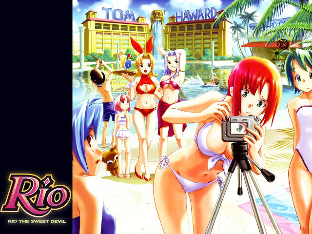 Beach girls bikini photo casual free wallpaper - medium preview image