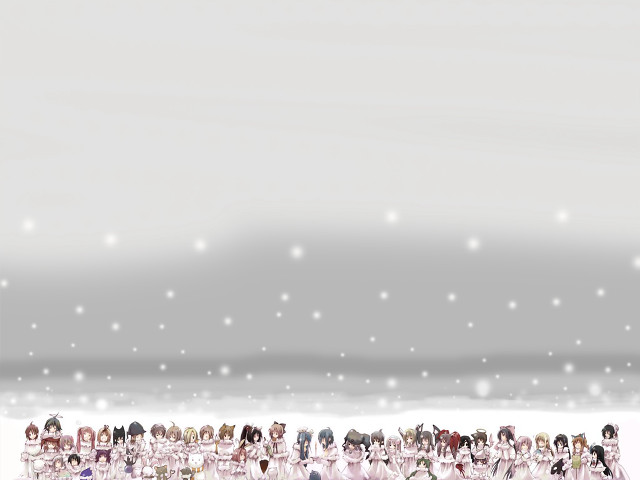 Snow girls kemono friends frontline free wallpaper - medium preview image
