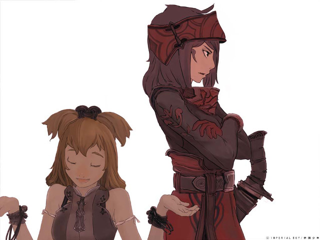 Couple women red black design free wallpaper - medium preview image