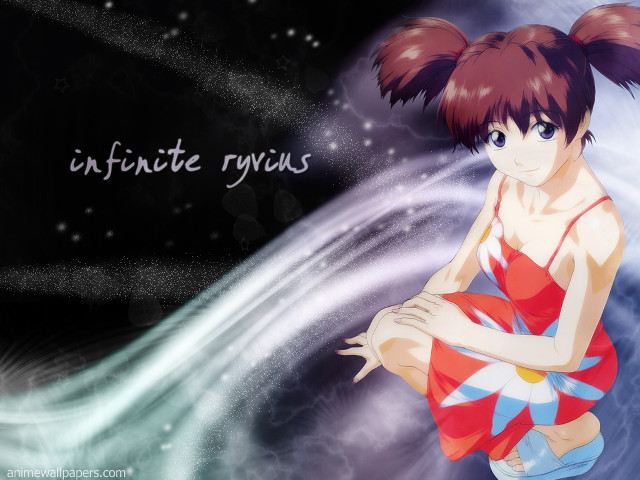 Red dress girl ponytail infinite free wallpaper - medium preview image