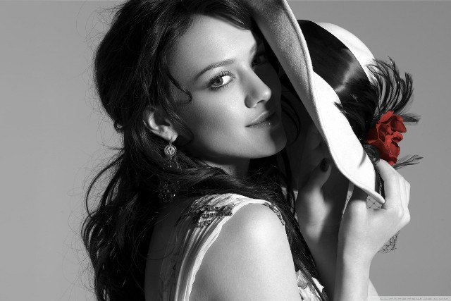 Woman hat feather posing picture free wallpaper - medium preview image