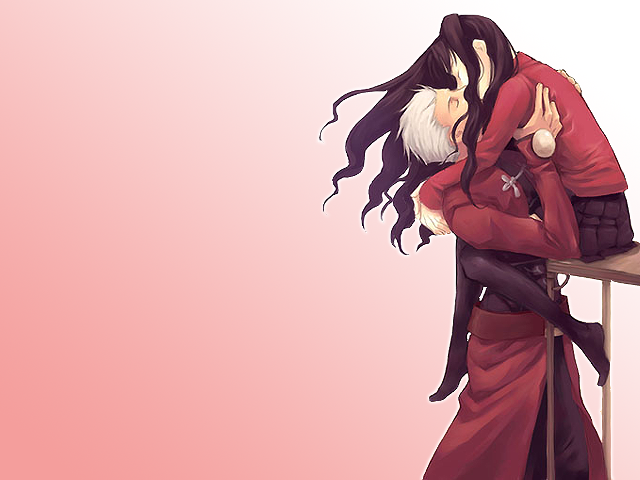 Ayako rokkaku ufotable romantic hug free wallpaper - medium preview image