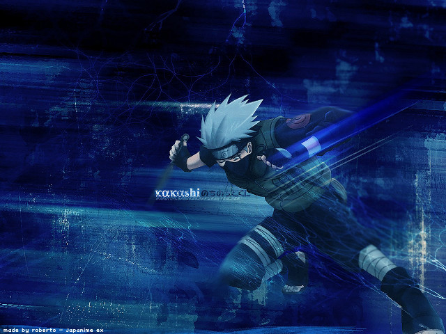 Blue man running sword starry free wallpaper - medium preview image