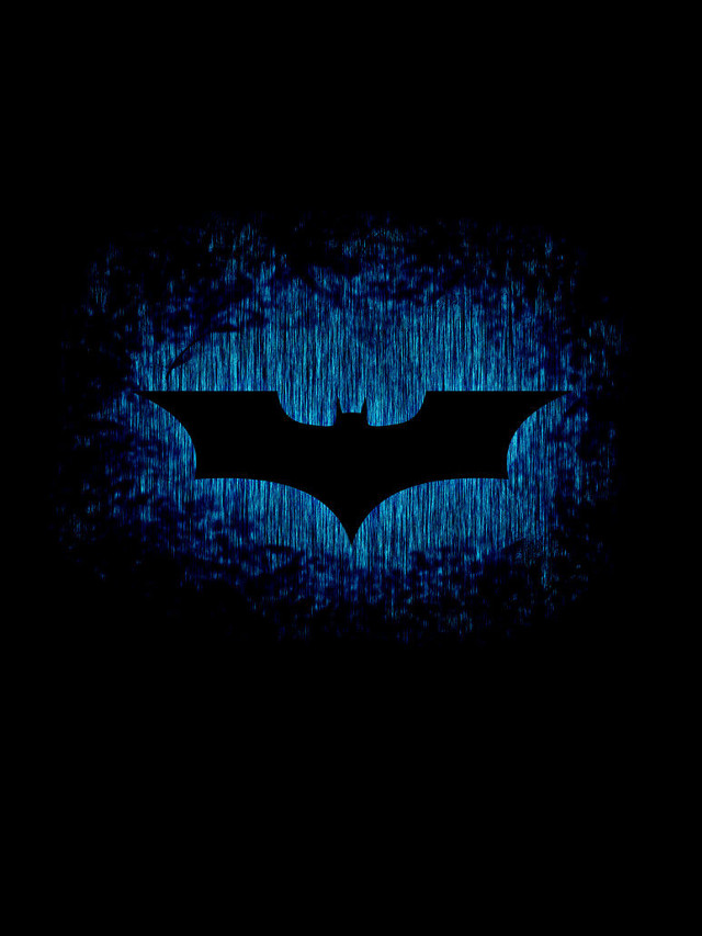 Dark blue batman logo black free wallpaper - medium preview image