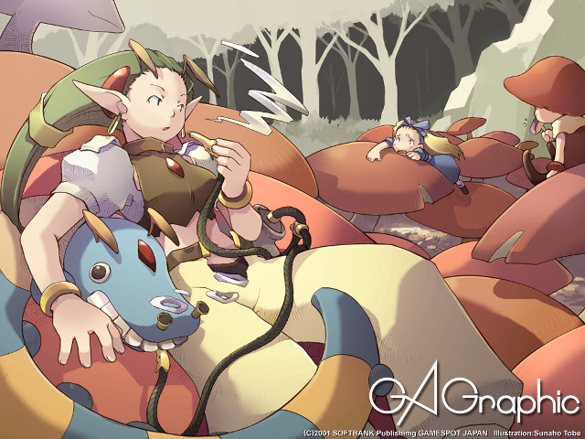 Forest fantasy group cow hat free wallpaper - medium preview image