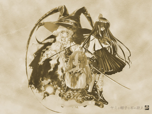 Anime girls clock sword rayonism free wallpaper - medium preview image