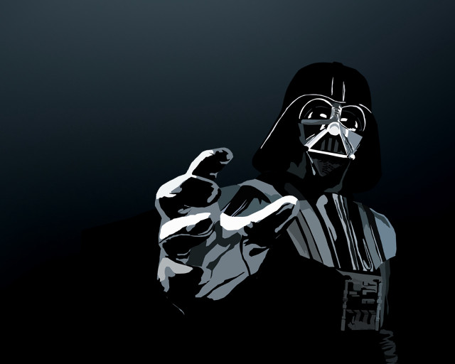 Darth vader pointing camera finger free wallpaper - medium preview image