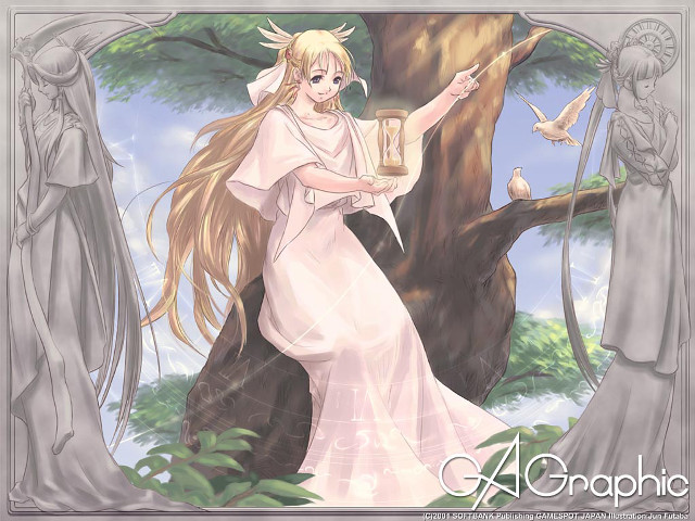 Woman lantern forest angels tree free wallpaper - medium preview image
