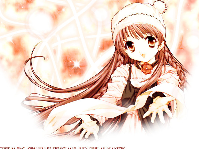 Girl hat dress scarf braid free wallpaper - medium preview image